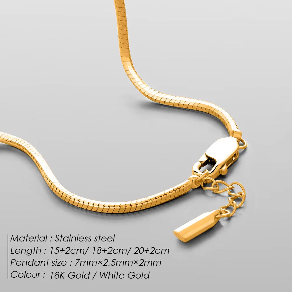 Emanco™ Gold Snake Chain Bracelet – Bold Simplicity for the Modern Man